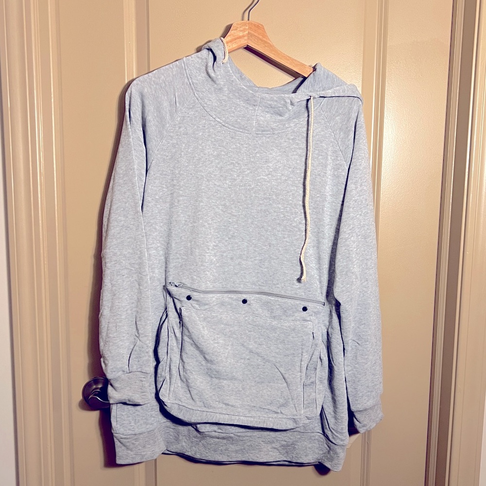 Sweatshirt with a kangaroo pouch